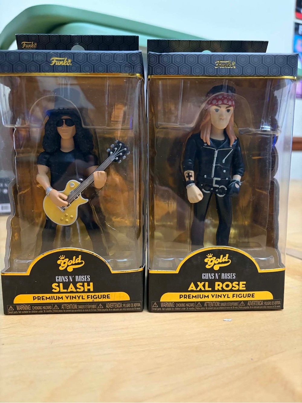 Funko Guns N' Roses Slash & Axl Rose Gold & Black Vinyl Figures